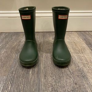 Green hunter boots